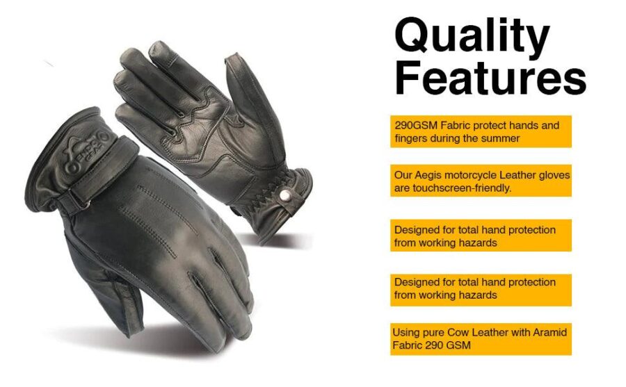 Leanina Durable Motorcycle Gloves – Protective Riding Gloves for Men & Women - Image 3
