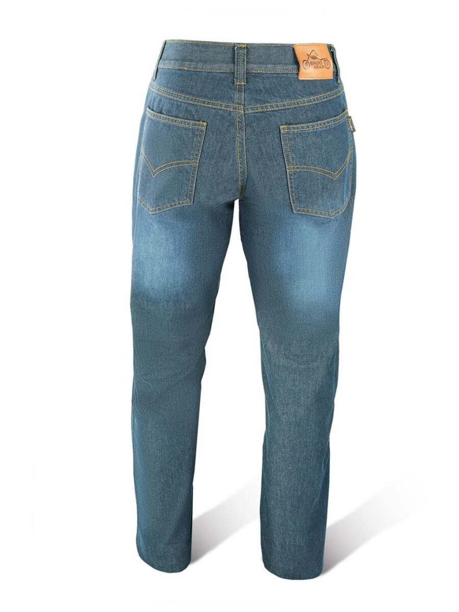 Leanina Blue Cordura Denim – Durable Motorcycle Riding Jeans - Image 9