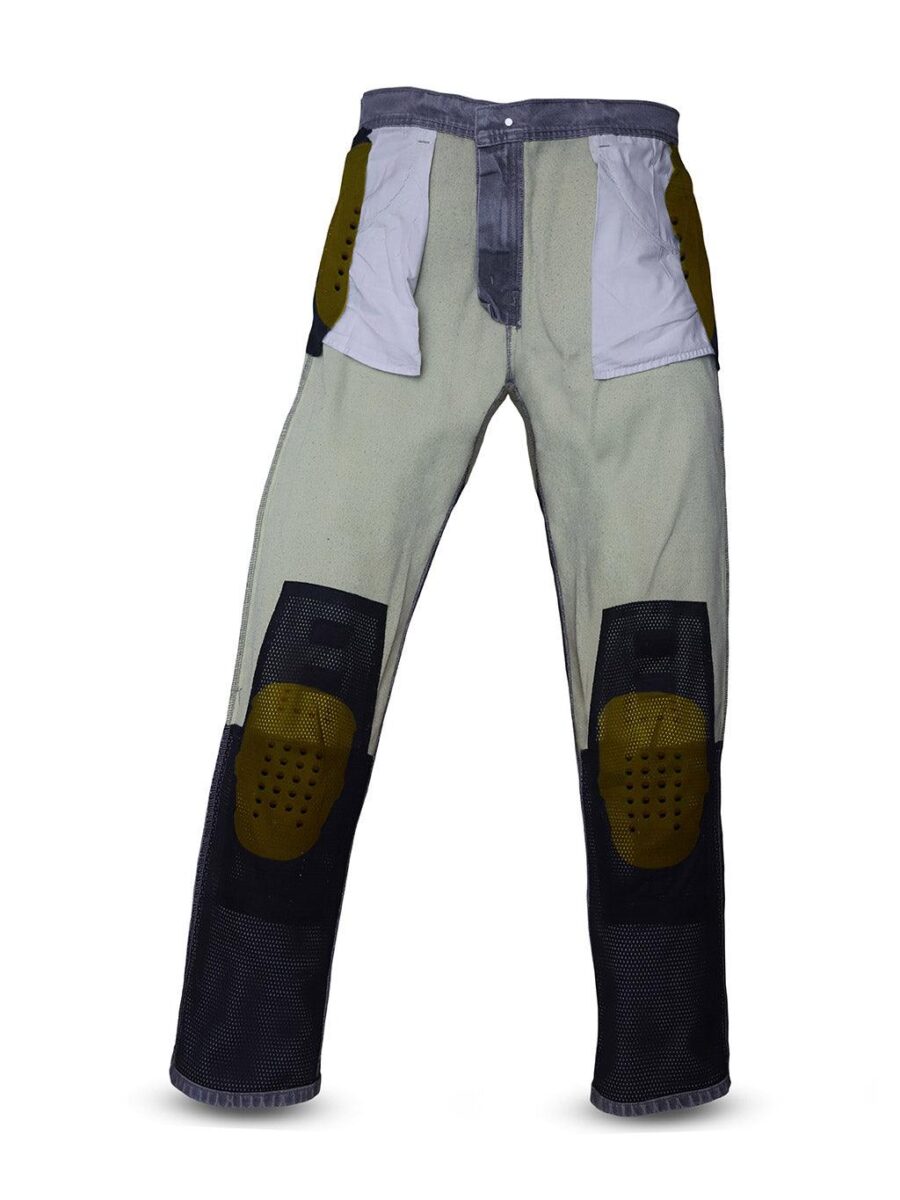Leanina Grey Rider Jeans – Durable Motorcycle Denim Pants for Men & Women - Image 4