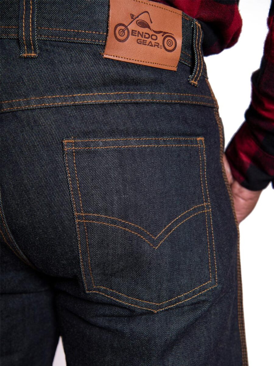 Leanina Rugged Denim Biker Jeans – Durable Motorcycle Riding Pants - Image 3