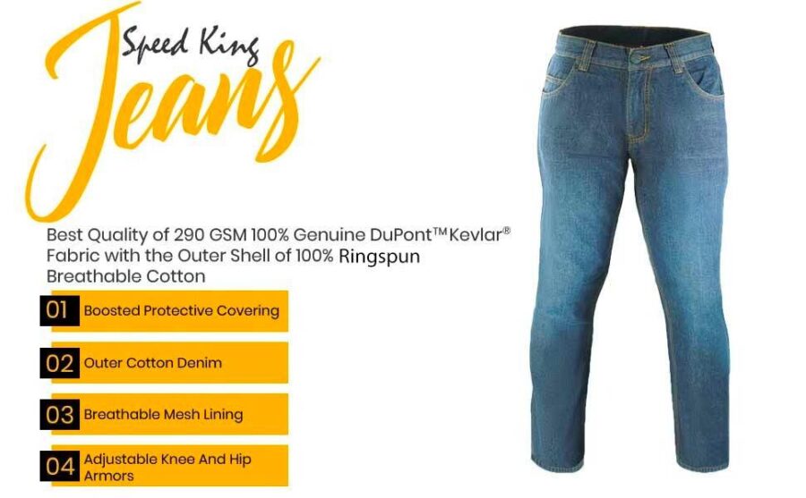 Leanina Blue Cordura Denim – Durable Motorcycle Riding Jeans - Image 17