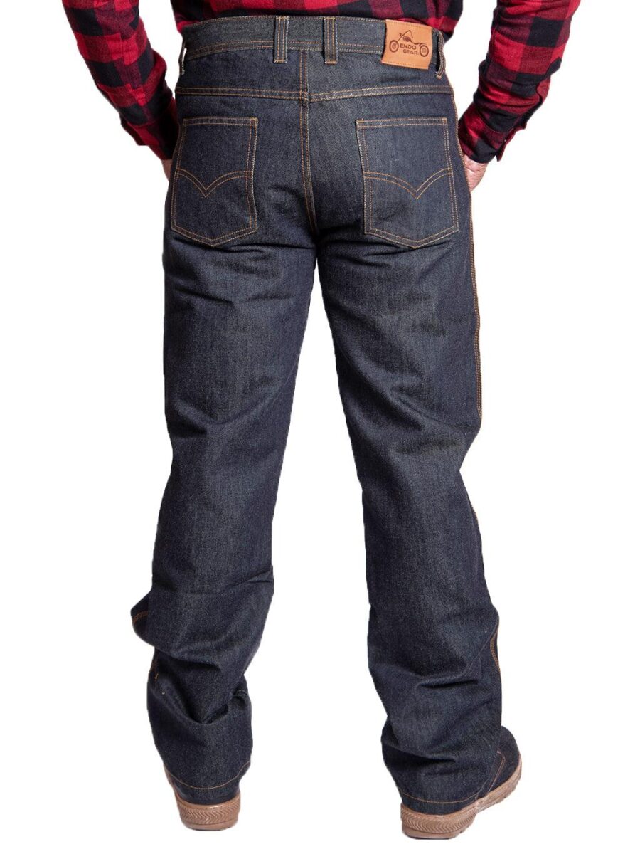 Leanina Rugged Denim Biker Jeans – Durable Motorcycle Riding Pants - Image 2